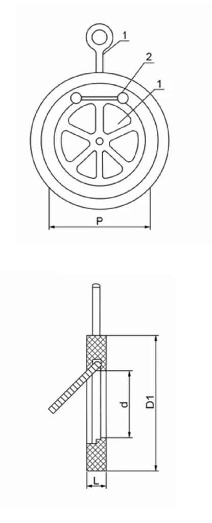 PVDF Wafer type Check valve Images