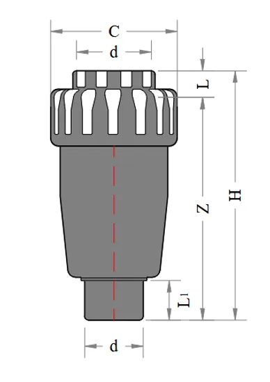 PVDF AIR RELEASE VALVE image