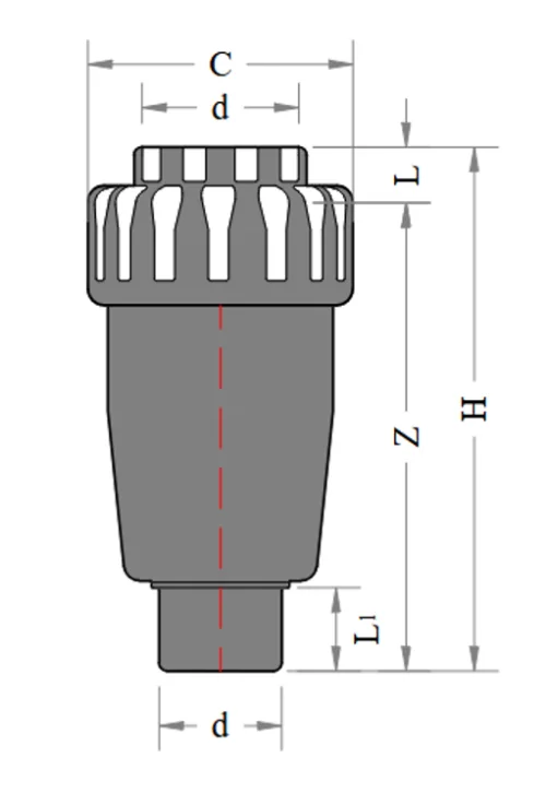 UPVC Air Release Valve Diagram image