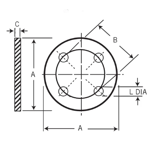 ABS Blind Flange Drawing