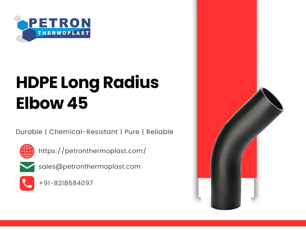 HDPE Long Radius Elbow 45 Degree