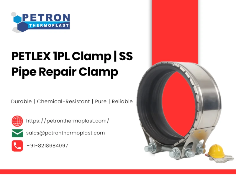 PETLEX 1PL Clamp SS Pipe Repair Clamp
