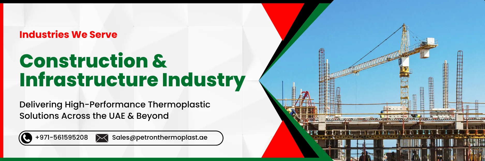 Construction & Infrastructure Industry Graphics Banner Image