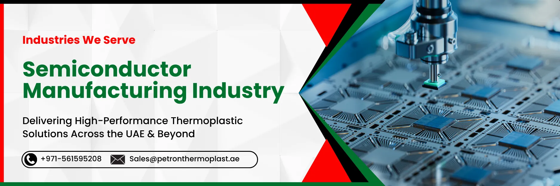 Semiconductor Manufacturing Industry Graphics Banner Image