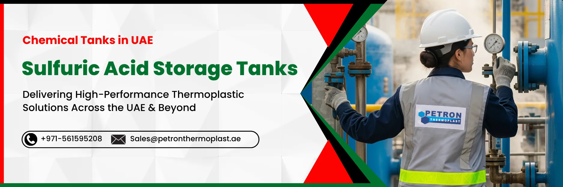 Sulfuric Acid Storage Tanks Graphics Banner Image