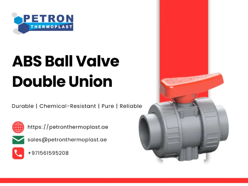 ABS Ball Valve Double Union Graphics