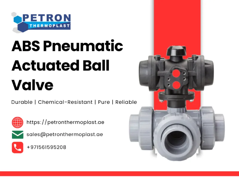 ABS Pneumatic Actuated Ball Valve Graphics
