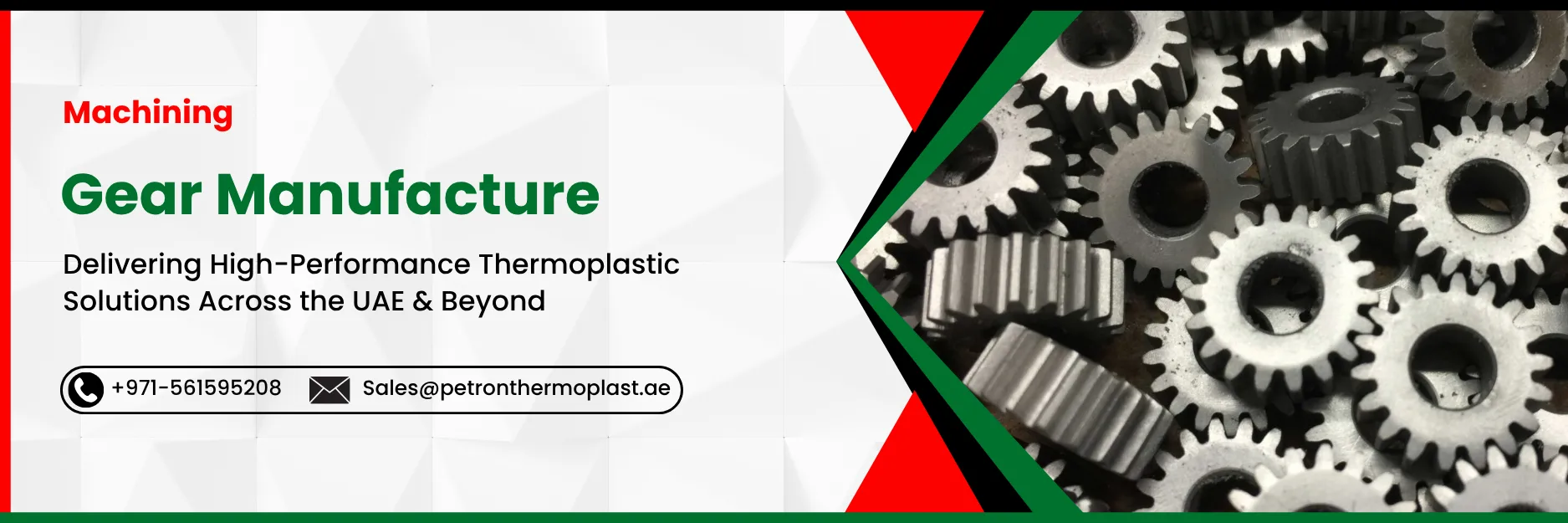 Gear Manufacturing Graphics Banner Image