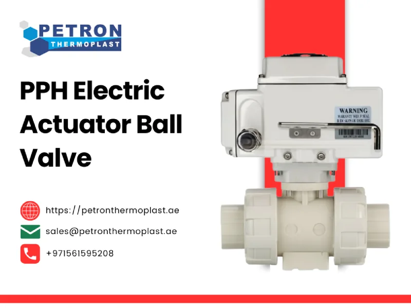 PPH Electric Actuator Ball Valve Graphics
