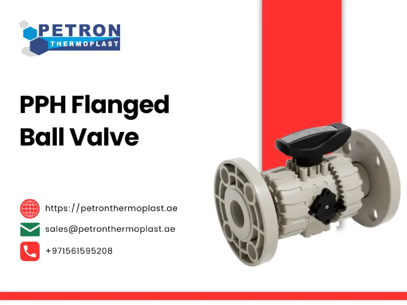 PPH Flanged Ball Valve Graphics