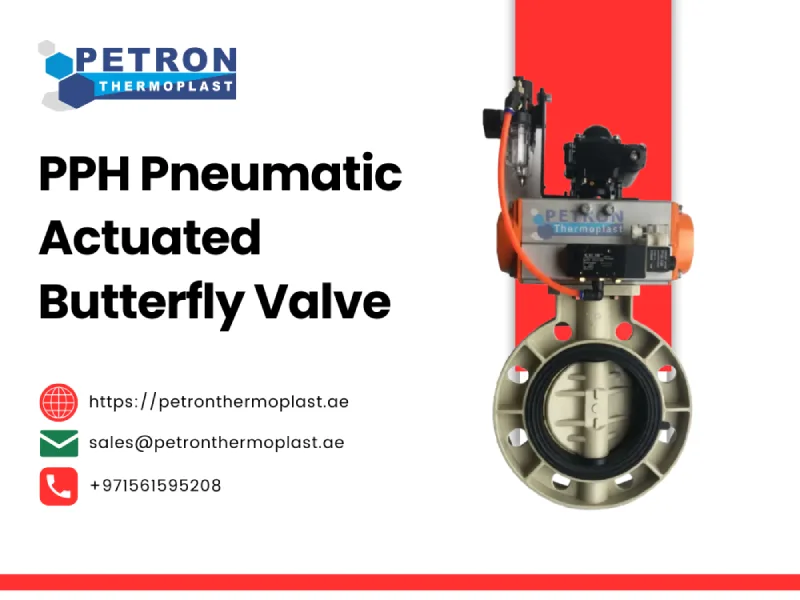 PPH Pneumatic Actuated Butterfly Valve Graphics (1)