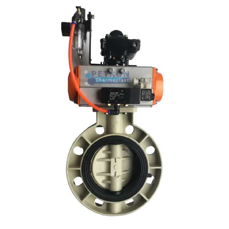 PPH Pneumatic Actuated Butterfly Valve image