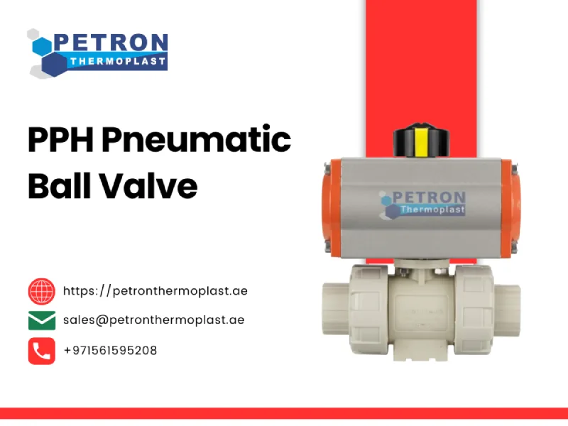 PPH Pneumatic Ball Valve Graohics